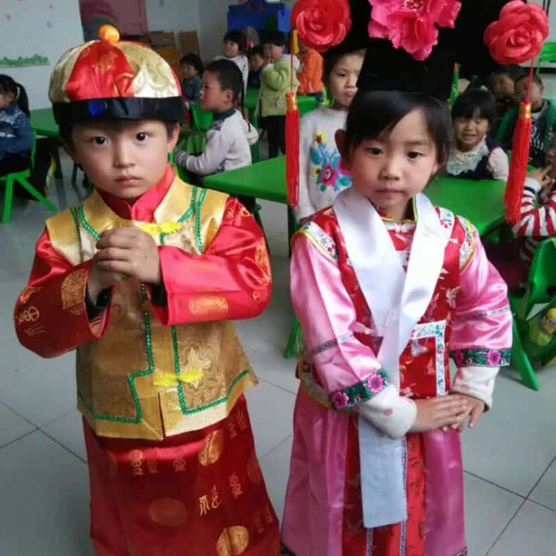 Bando anak  putri huan zhu bunga imlek sincia cny cina rumbai family toys