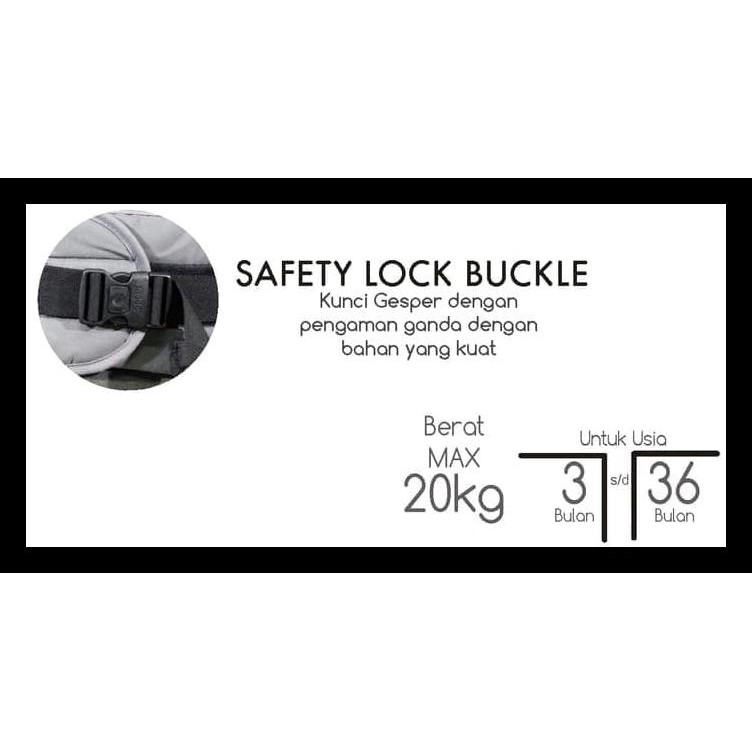 Gendongan Bayi Hipseat Depan Ransel Snobby Tpg 1644 Series Line Diskon