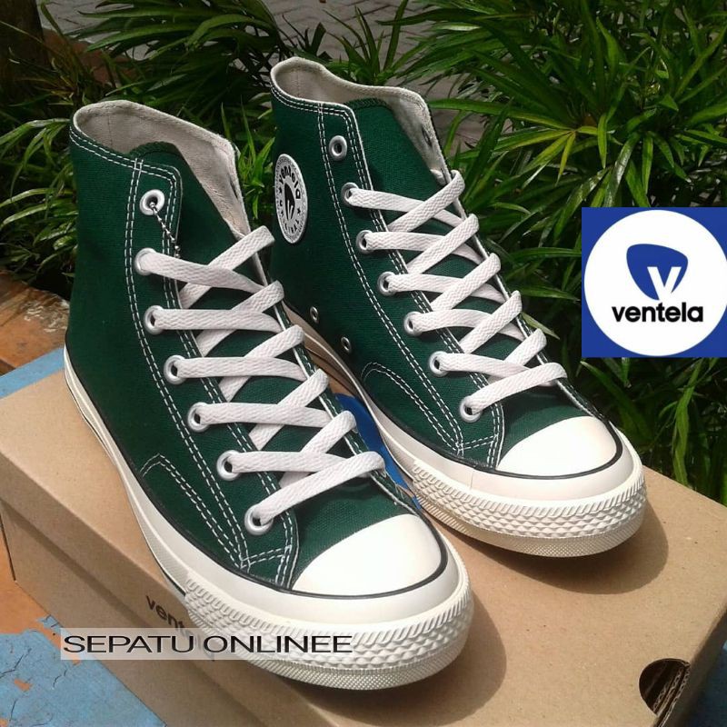 Sepatu Ventela 70s High Green Original