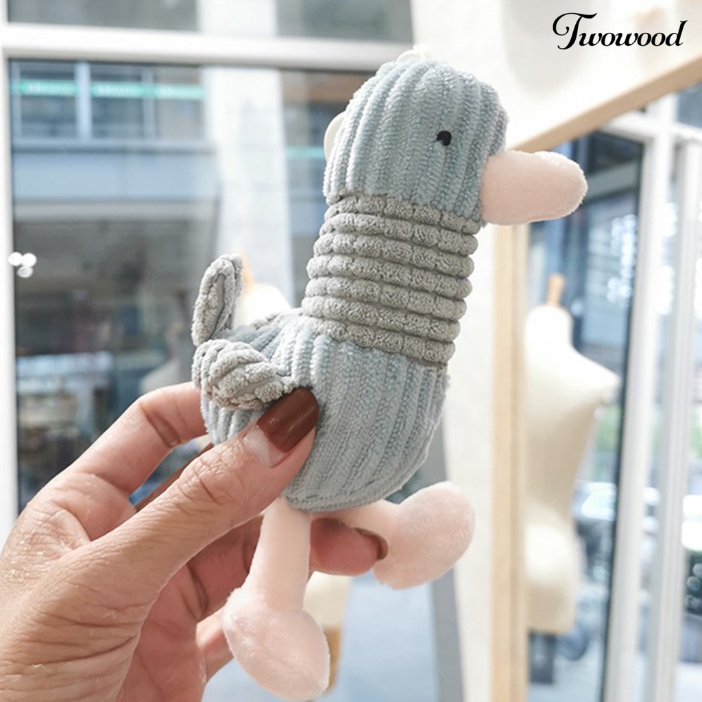 Twowood Gantungan Kunci Boneka Kartun Mini Bahan Plush Untuk Tas Ransel