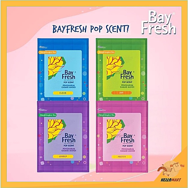 ORIGINAL Bayfresh Pop Scent 10gr / Pengharum Kamar Mandi / HELLOMARTID