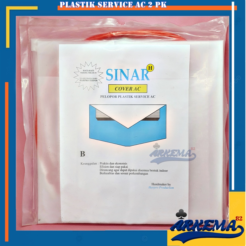 PLASTIK CUCI AC SERVICE 1PK DAN 2PK | COVER AC PLASTIK SERVICE PLASTIK SUPER TEBAL