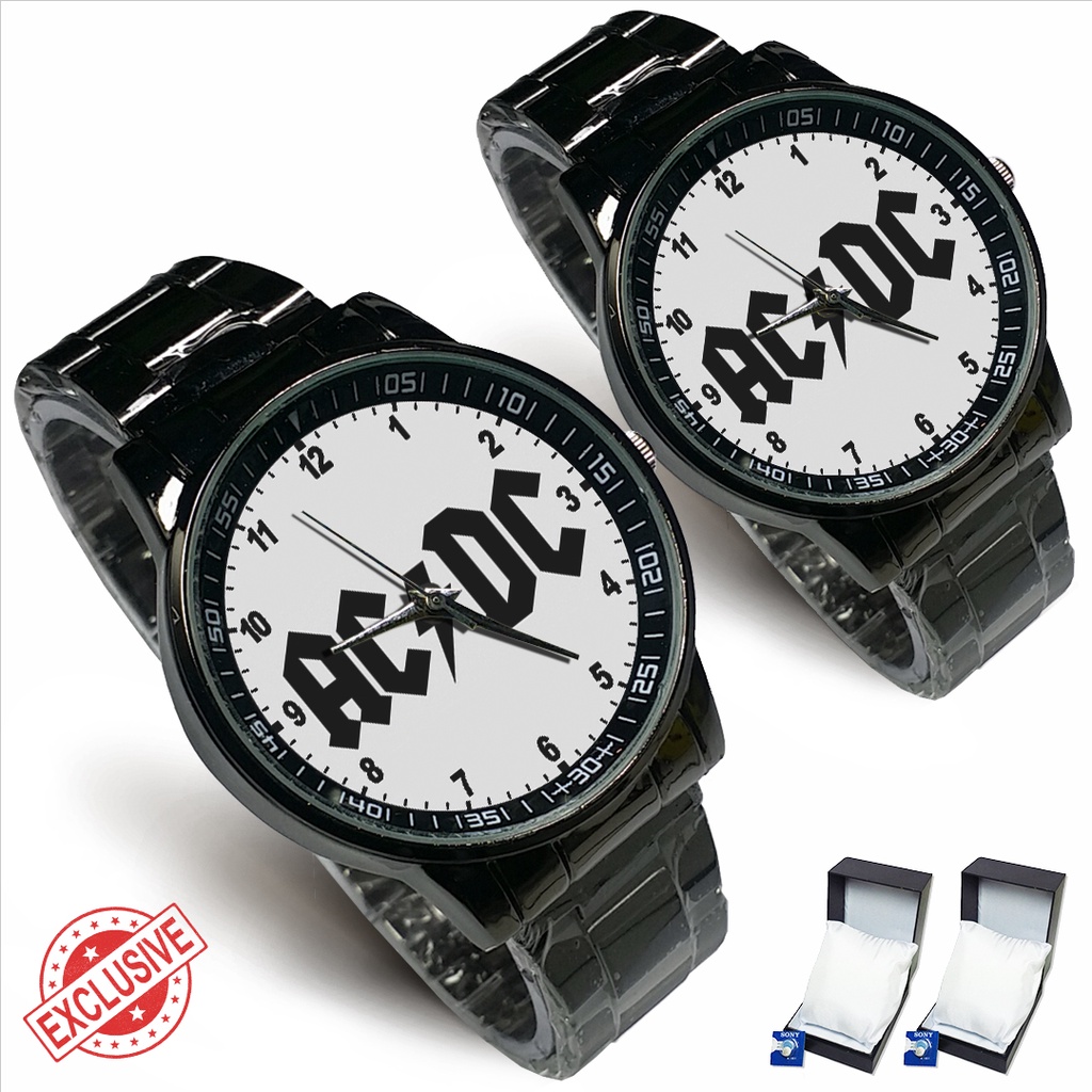 Jam Tangan Rantai Couple AC/DC BAND - 1 (Awesome)