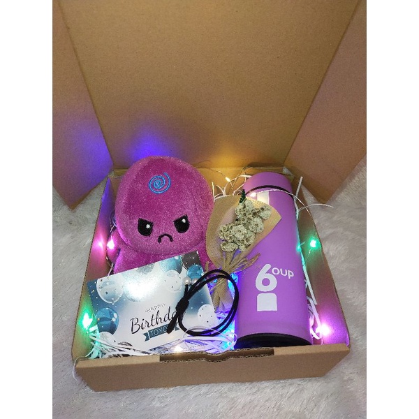 RB22 hadiah kado ulang tahun cewek/hampres kado ulang tahun paket gurita