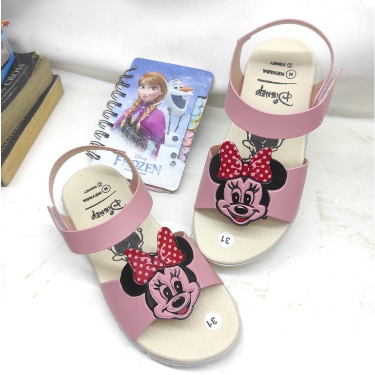 TERMURAH DISNEY - Sandal Anak Perempuan Slingback Tali Belakang Sandal Karakter Mickey Mouse Usia 3 Tahun Keatas Sandal Anak Balita Murah