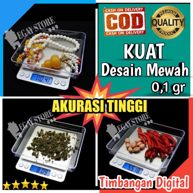 Timbangan Digital Dapur Kue Kopi Bumbu Buah Emas Akurat Akurasi Tinggi 0,1 Gram Elektronik Murah