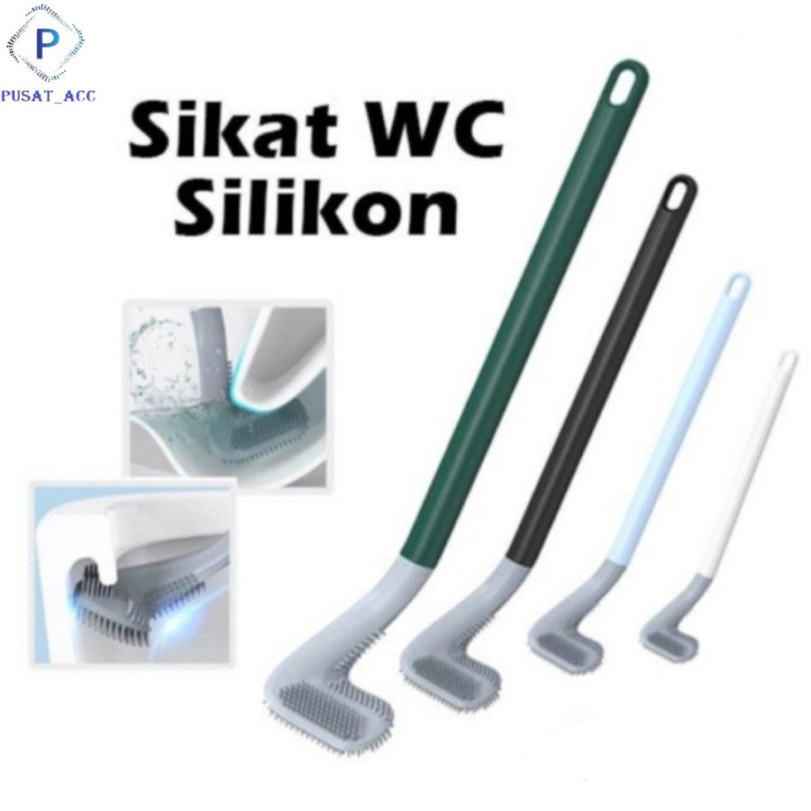 GST7 - Alat Pembersih Closet Sikat Wc Silicone Fleksibel Brush