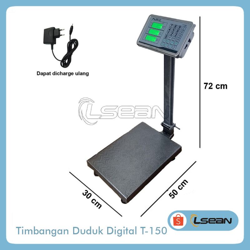 TIMBANGAN DUDUK DIGITAL | BISA DICHARGE ULANG KAPASITAS 150Kg