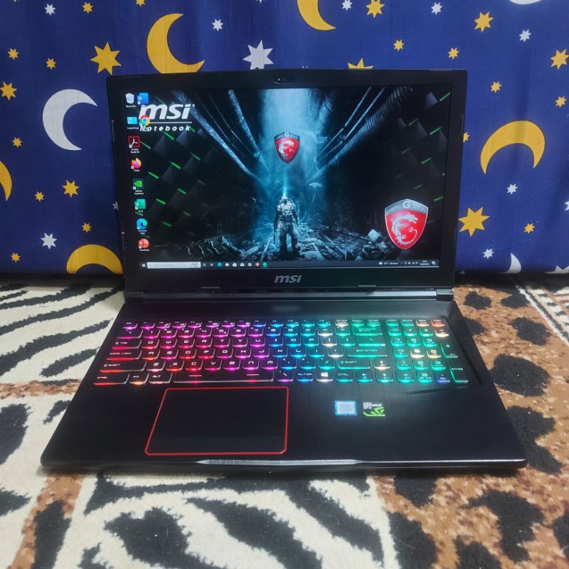 Laptop MSI MS-16P5, Core i7-8750H, Vga Nvidia GTX 1060 6GB, Ram 16Gb, Hdd 1Tb, SSD 256Gb