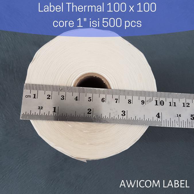 

Label Barcode Direct Thermal 100X100 Mm 100 X 100 Core 1 Inch Isi 500