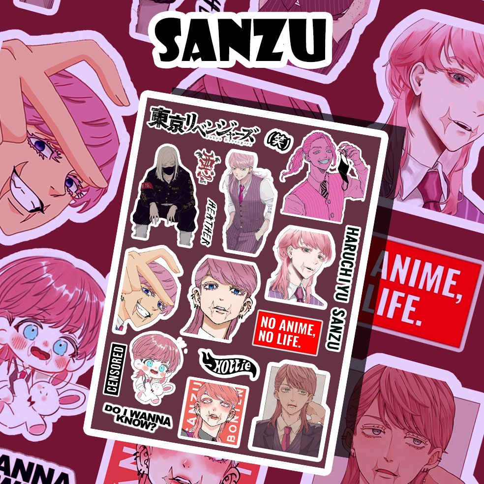 STICKER ANIME // STIKER ANIME UNCUTTING // STICKER TOKYO REVENGERS NARUTO HAIKYUU ATTACK ON TITAN KIMETSU NO YAIBA JUJUTSU KAISEN HXH ONE PIECE-SANZU