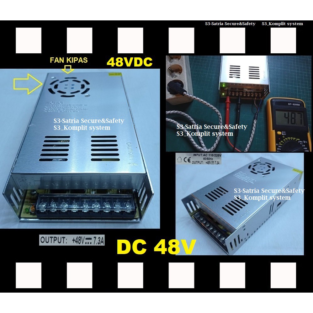 Power Supply 48v 5A 6a 4a Switching gunakan power supply 48 V 7,3A 7.3 a