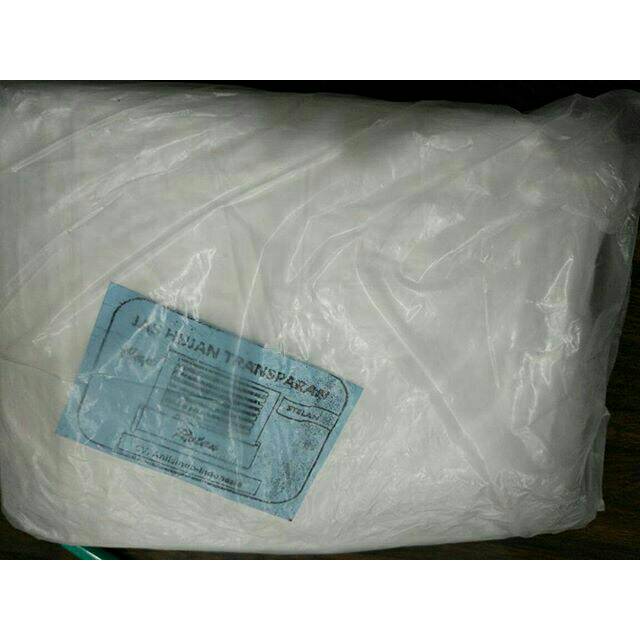 Jas Hujan dewasa plastik tebal Transparan cap rotan Pengganti APD Anti Corona