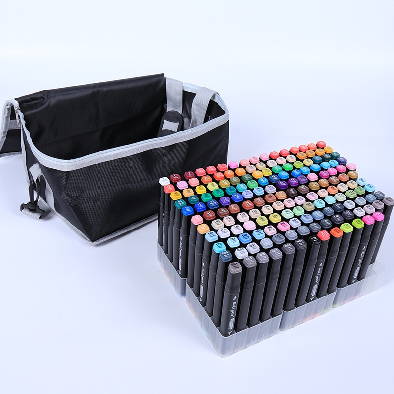 WE TouchFive 168Pcs Warna Sketsa Spidol Umum General Marker Set Animation Markers / Sketch Twin Market Set Spidol