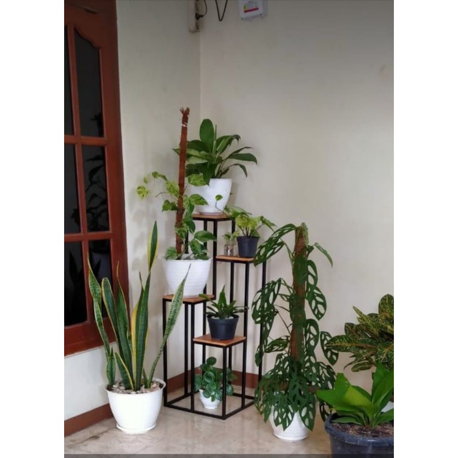 Rak Bunga Susun - Rak susun - standing pot - Rak hias aestetik- rak pot bunga - Hiasan taman minimal