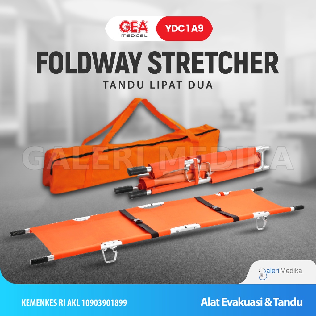 Tandu Lipat 2 GEA YDC-1A9 / GEA YDC 1A9 / GEA YDC1A9 - Tandu Evakuasi Folding Stretcher / Tandu Lipat Dua