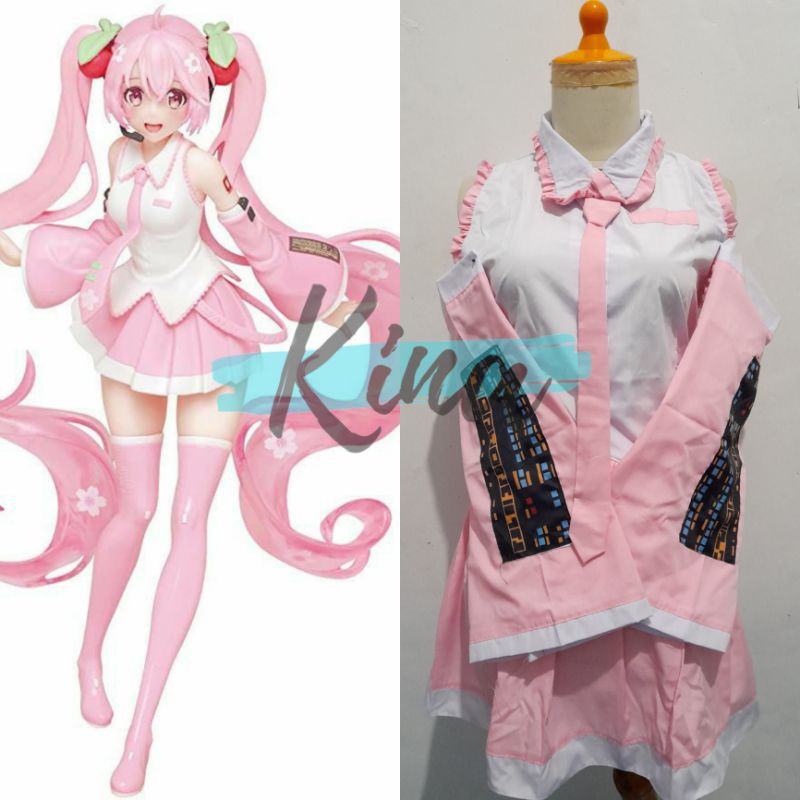 Vocaloid Miku Sakura Miku Cosplay Costume