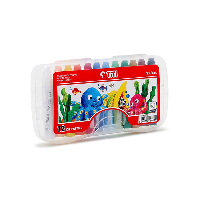 Jual CRAYON / OIL PASTEL TITI 12 ( SET ) ORIGINAL | Shopee Indonesia