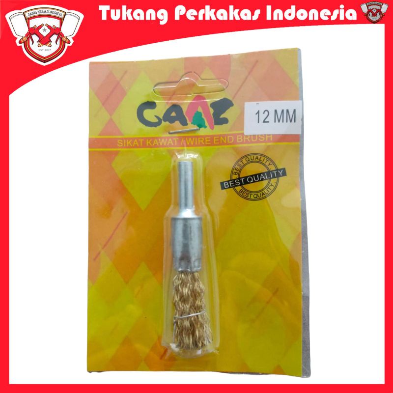 Mata bor sikat kawat 12 mm end brush