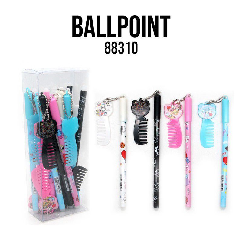 

[ READY STOK ] Pulpen Gel BT21 gantungan sisir BTS Tata Mang Koya Chimmy Cooky Shooky Van Rj Murah