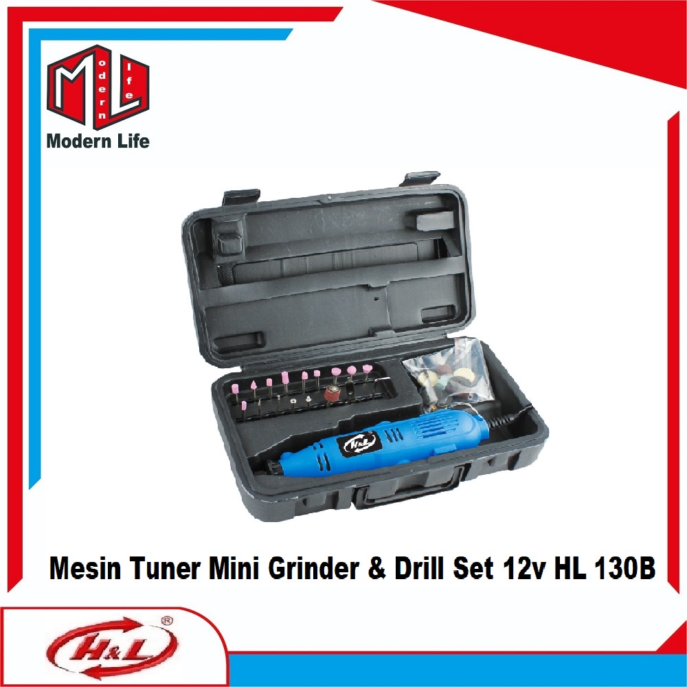 HL-130 Mesin Gerinda Bor Tuner / Mini Die Grinder SET HL 130 B