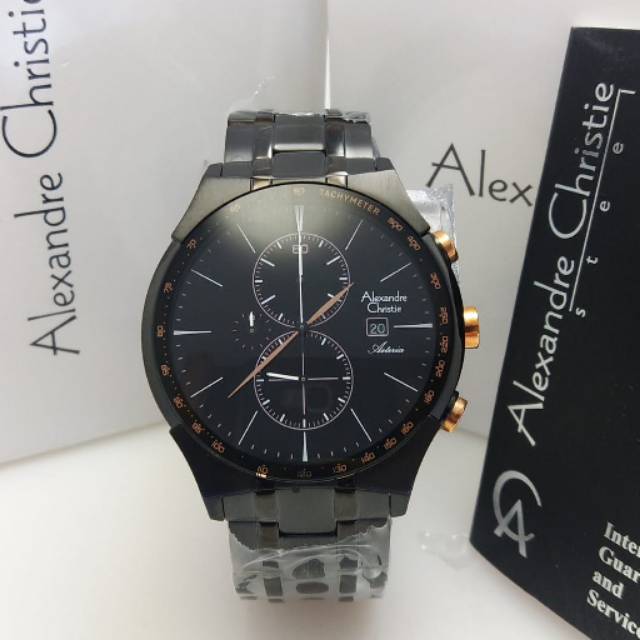 AC 6467 Man Rosegold, Garansi Resmi 1th, Free Gantungan Kunci