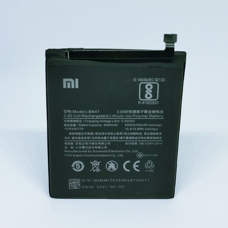 Baterai batre xiaomi redmi note 4 bn41 bn 41 ori
