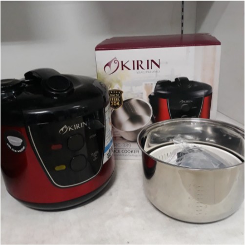 KIRIN Rice Cooker Magic Com 2 Liter Stainless Steel KRC-389 3in1 2L