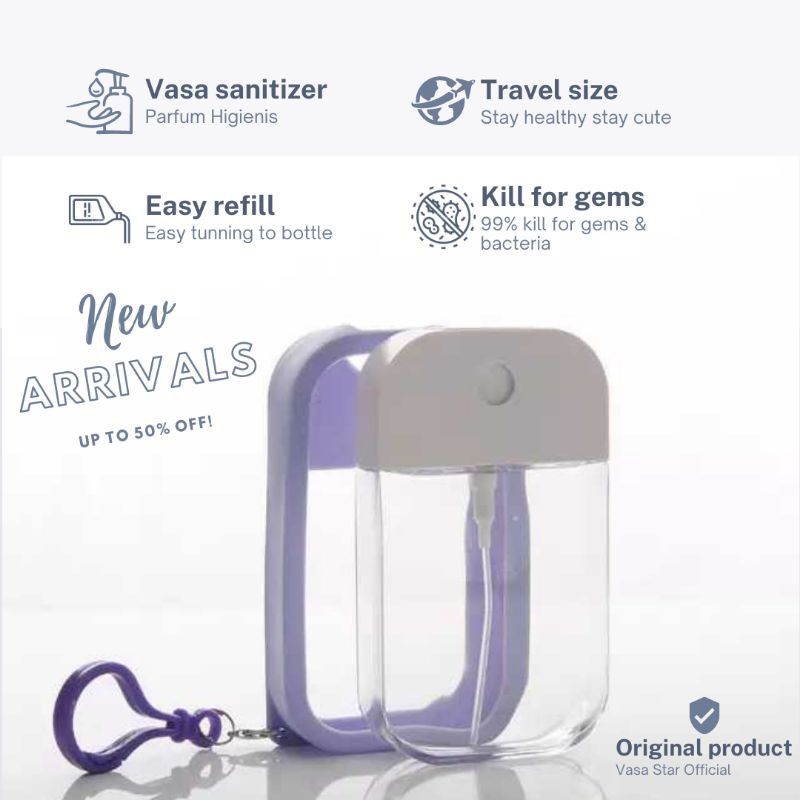 Hand Sanitizer Spray Vasa Card Touchland Easy Refill and Silicon Case