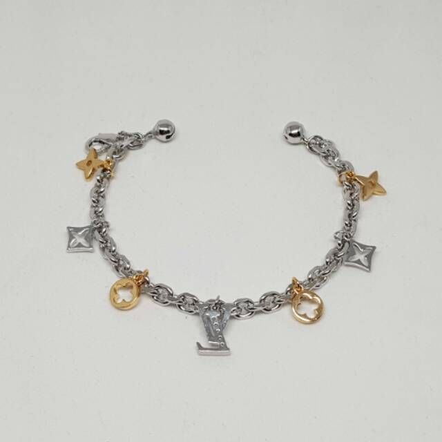 Gelang Rantai mix "LV" Wanita