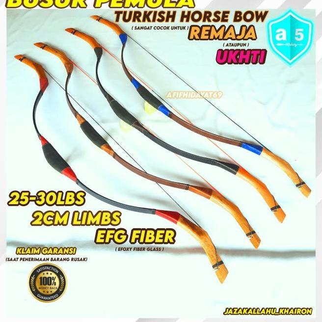 Panahan Busur Panah Dewasa Fiber Horsebow 25-35 Lbs Terlaris