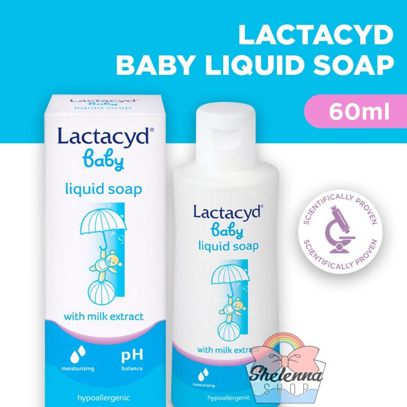 LACTACYD Baby Liquid Soap Blue with Milk Extract  60ml 150ml 250ml pump 500ml