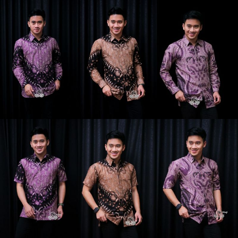 KEMEJA BATIK PRIA LENGAN PANJANG SIZE M L XL XXL BSWART Batik HRB026 kenango panjang padi