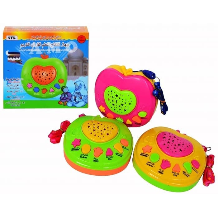 Mainan Anak Muslim Apple Learning Quran &amp; Projector Lamp Apple Quran