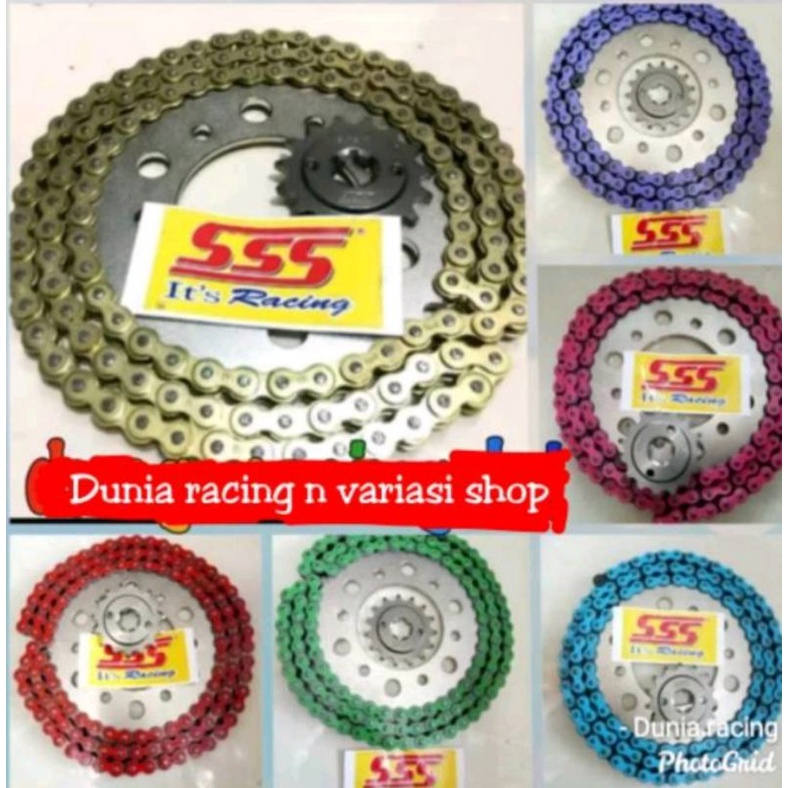 Gear Set SSS Gir set sss 415 Vixion MX King R15 RX King Xabre MX 135 Jupiter Vega R Smash F1ZR Byson