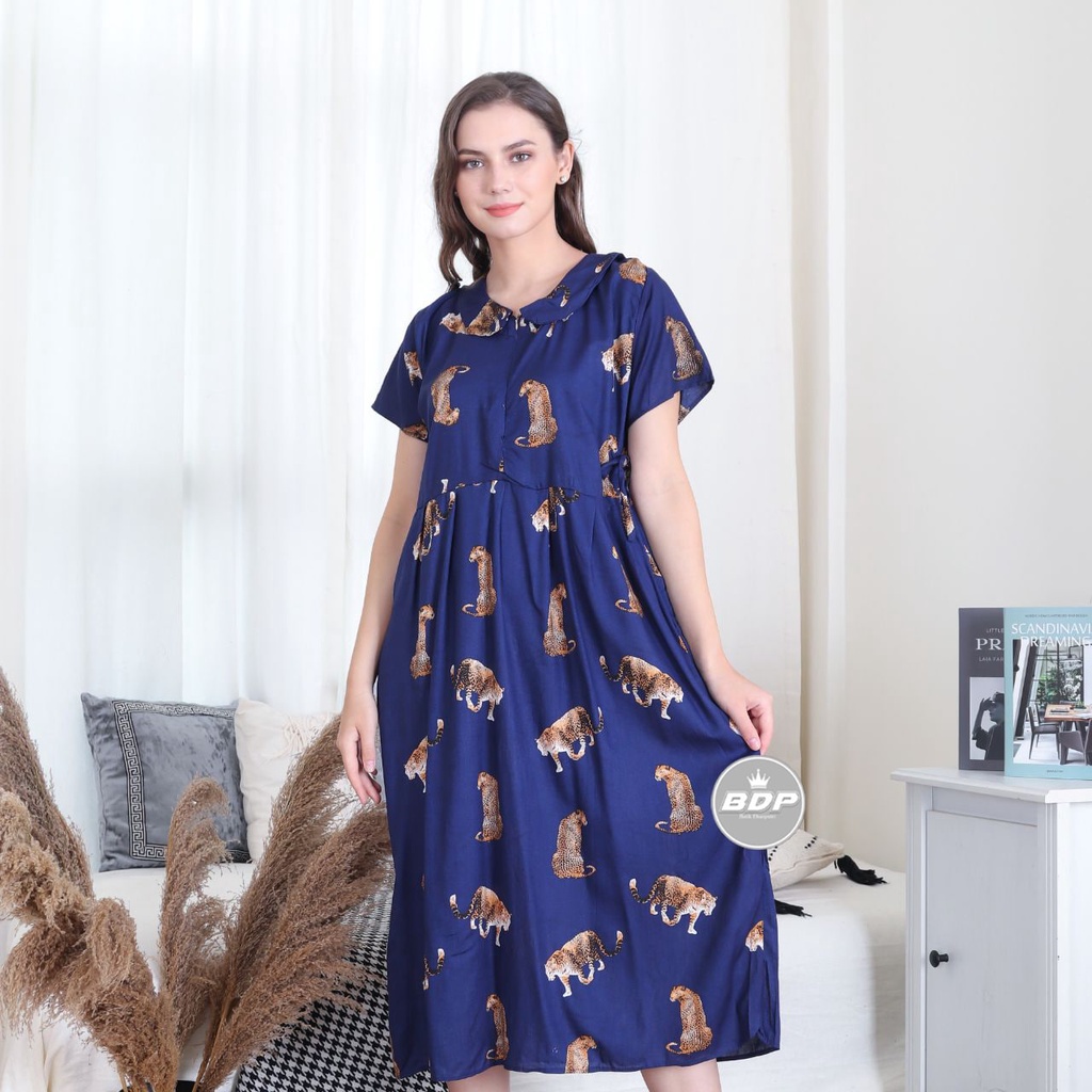 Dianputri - Daster Chibi Panjang Semata kaki Busui Kekinian Non Ruffle Dianputri-Pendek safa