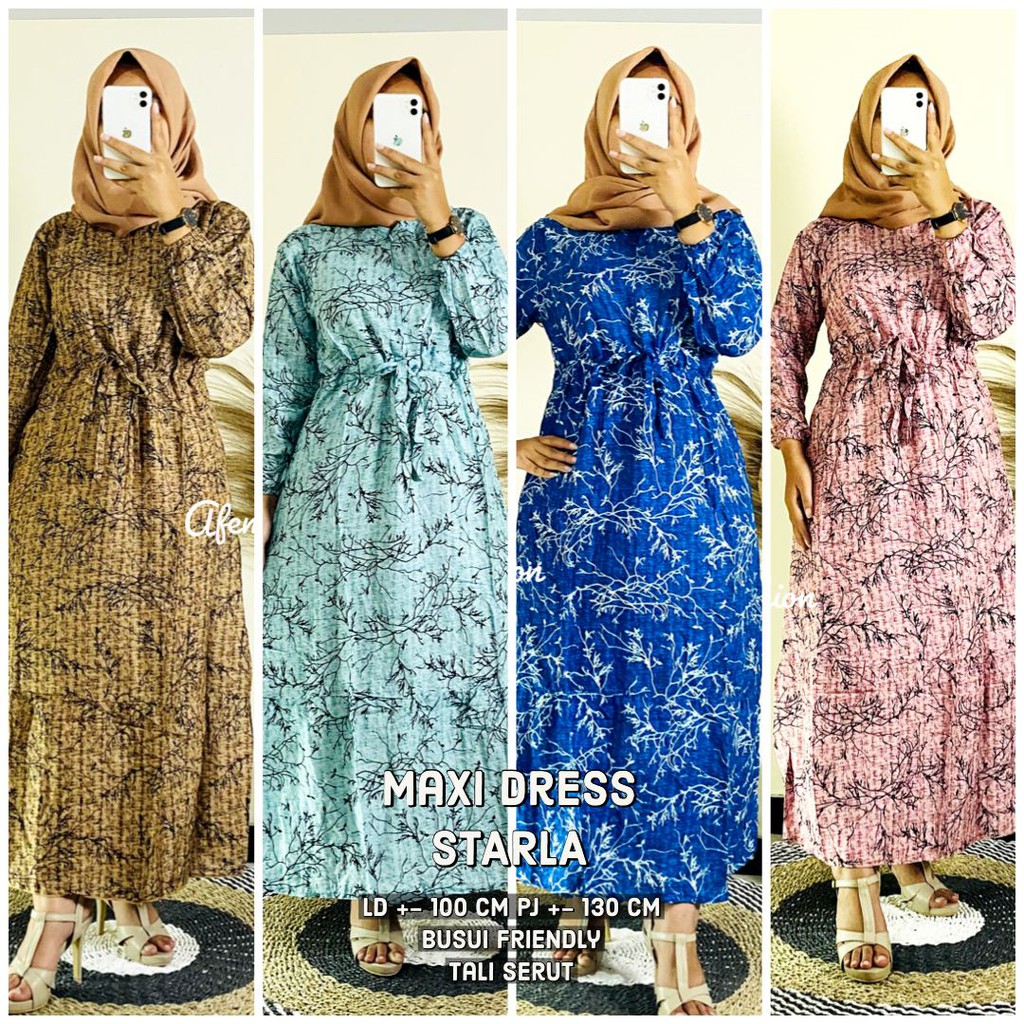 STARLA DRESS MUSLIM BUSUI TALI SERUT