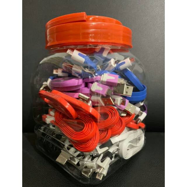 KABEL DATA USB TOPLES MURAH ISI 50PCS MICRO PANJANG 1M