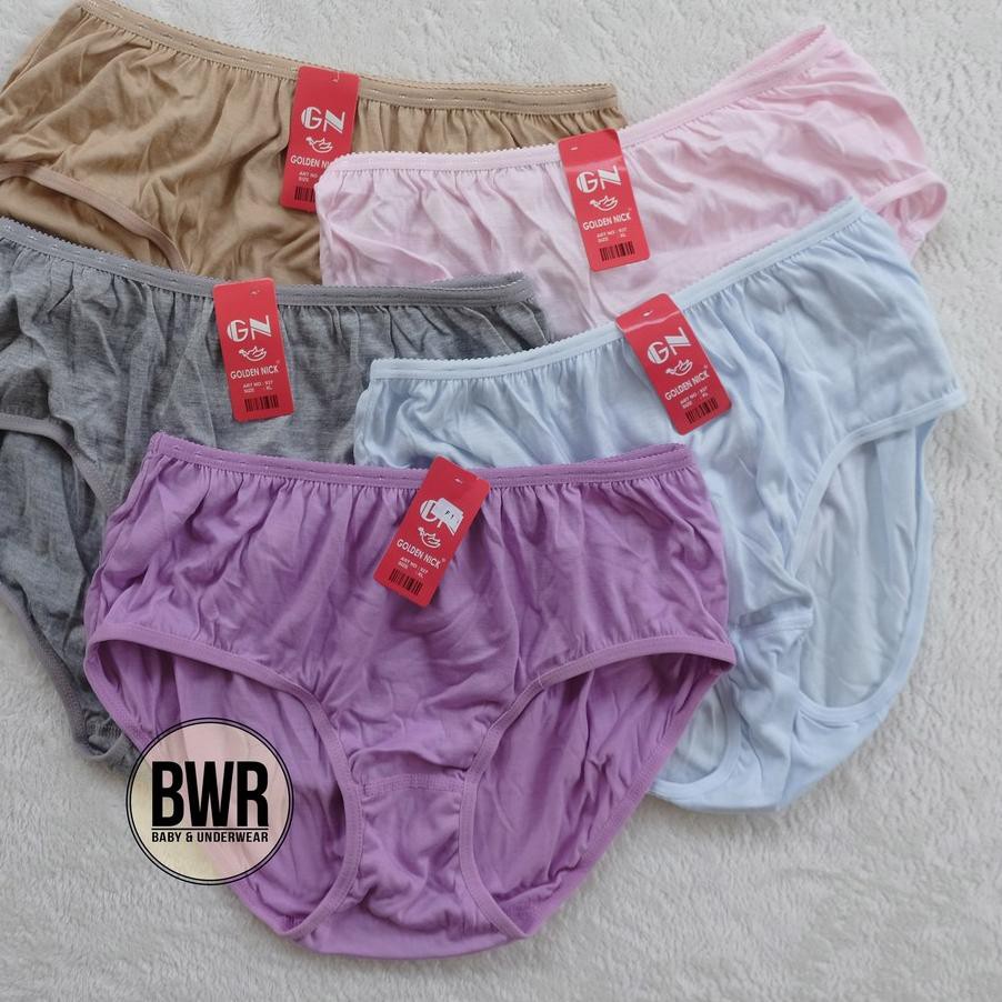 TERMURAH⊖ 6pc - CD Golden Nick 937 Muda | Celana Dalam Wanita Dewasa - 937 - Paling Bagus