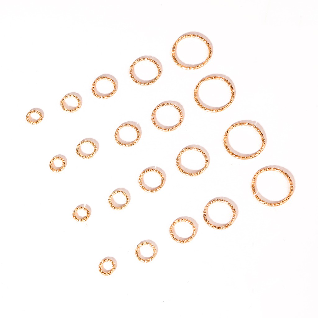 50 Pcs Cincin Konektor Model Putar Gaya Korea Untuk Membuat Perhiasan Diy