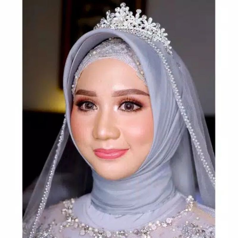 SLAYER   PENGANTIN MUTIARA/VEIL KERUDUNG /SALEYER TULE MUTIARA BARU/PERLENGKAPAN PESTA