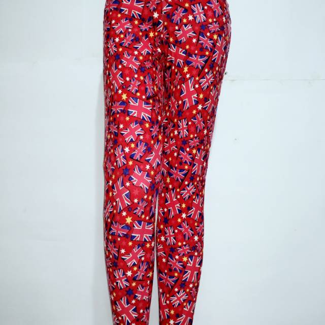

Jeans pensil motif bendera(strit)