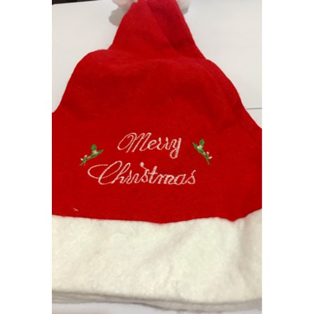 TOPI NATAL MERRY CHRISTMAS BORDIR CHRISTMAS HAT