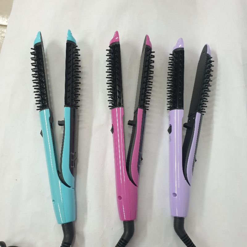 Catok Sisir Pelurus Rambut Blow 2in1 Import Ladystar Ls078 Terbaik Murah