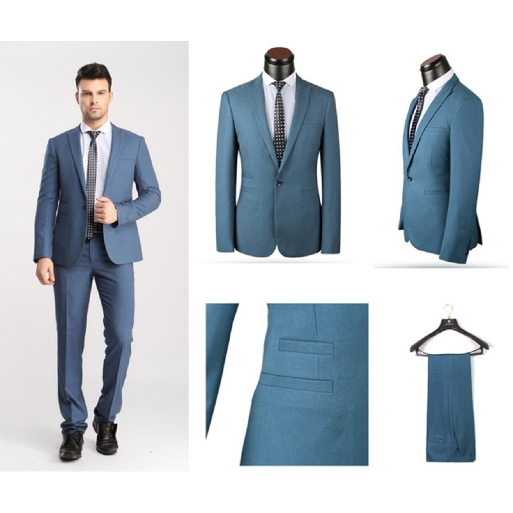 Jual Setelan Jas Pria Business Man Jas Pria The Executive Jas Formal Jas Celana Biru 5078