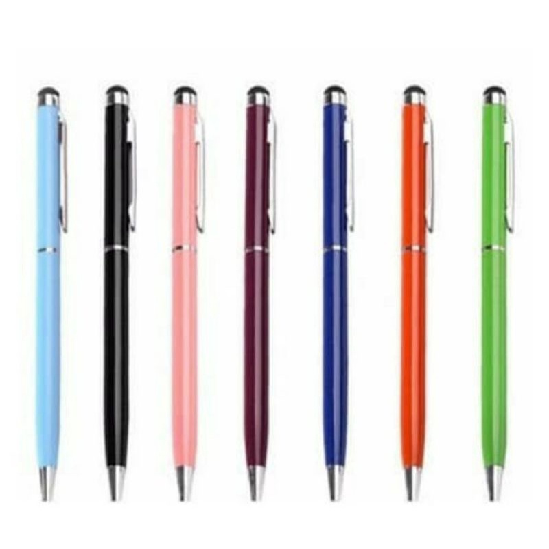 Stylus Pen 2IN1 Handphone Sensitive Phone Touch Screen Pulpen Ballpoint Stylus Pena