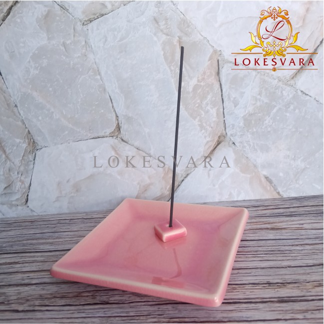 Tempat Dupa Hiolo Bokor Incense Burner Jepang Yukari Nature &amp; Art Pink