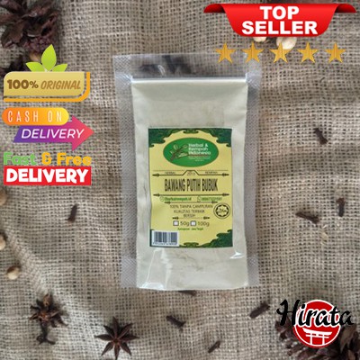 

100GRAM BAWANG PUTIH BUBUK ASLI OBAT HERBAL JAMU BUMBU DAPUR MASAK ALAMI REMPAH JSR BUBUK 100GRAM