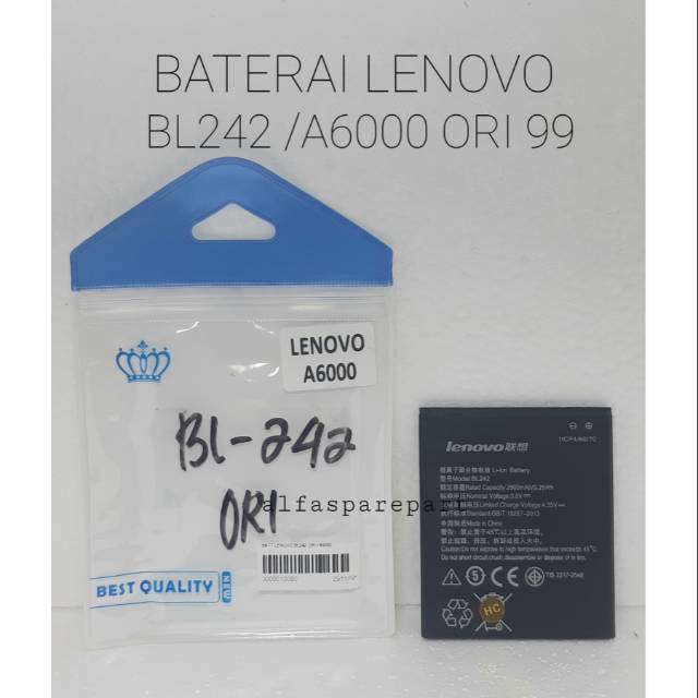 BATTERY / BATTERAI / BATT LENOVO BL242 ORI / A6000/A2020/A6010