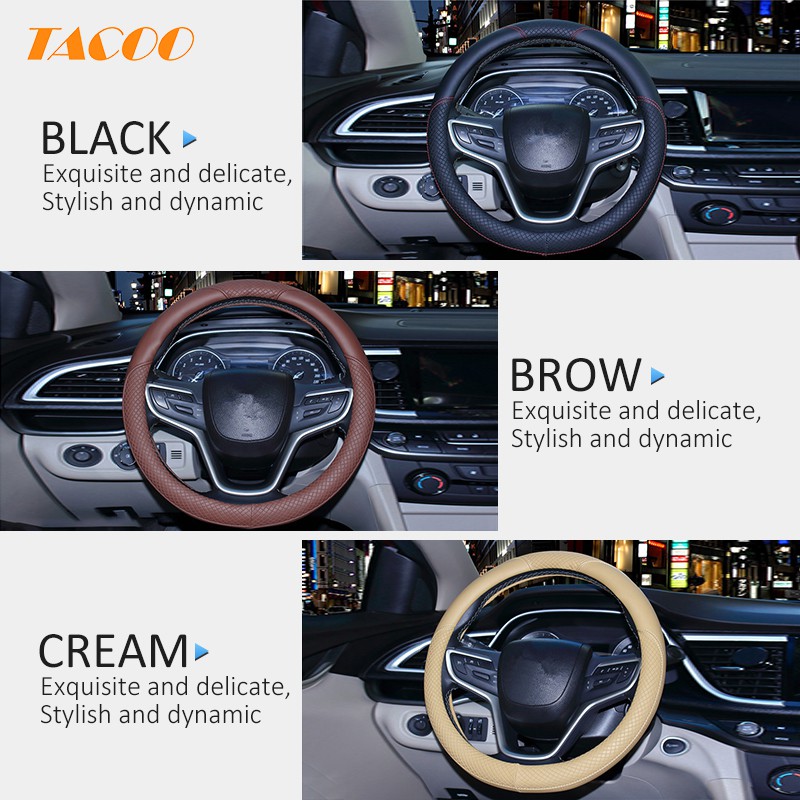 

Tacoo SARUNG STIR Cover Setir Kemudi Mobil Pembungkus Pelindung Car Steering Wheel Toyota Honda Cars